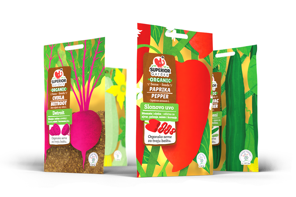 kompozicija cetiri kesice superior garden organic